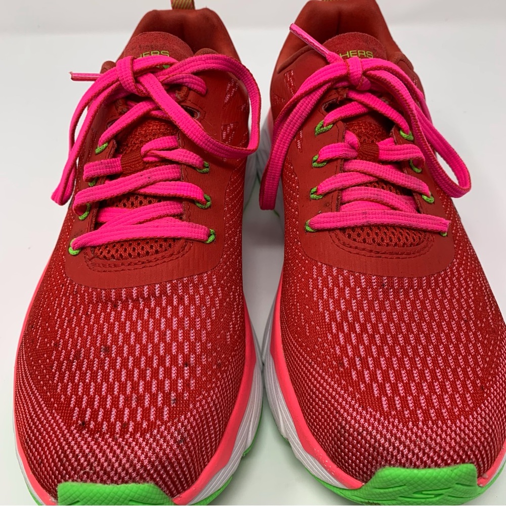 Skechers Max Cushioning Elite Spark Red and Pink Size 10 - Picture 10 of 16